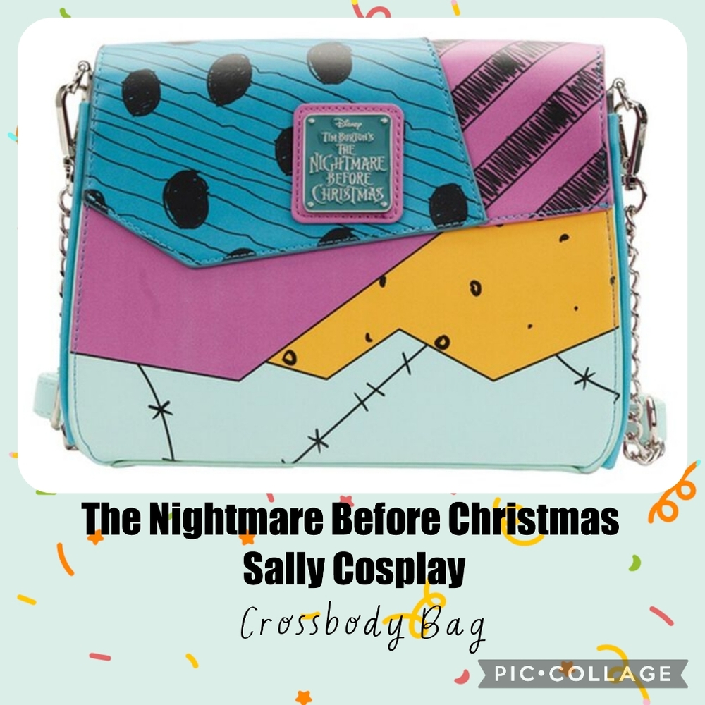 LOUNGEFLY The Nightmare Before Christmas Sally Cosplay Crossbody Bag
